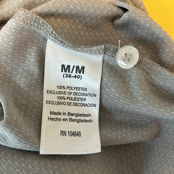 Utah Utes Russell athletic gray button up polo shirt size M - Picture 6 of 6